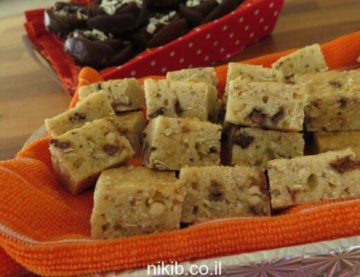 ריבועי שיבולת שועל ושוקולד