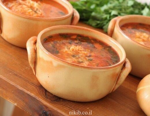 מרק עוף עיראקי עם אורז