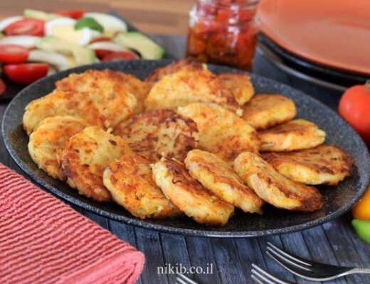 לביבות עדשים עם תפוחי אדמה