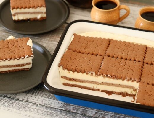 עוגת ביסקוויטים גבינה דיאטטית