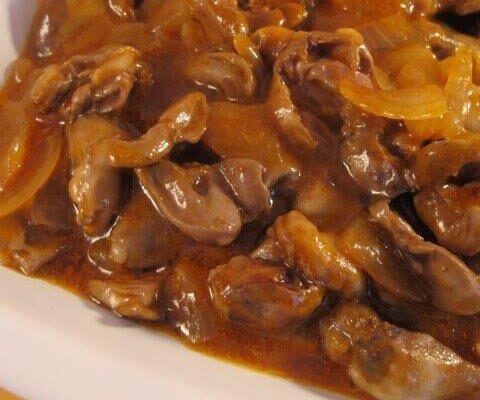 לבבות ברוטב חמוץ מתוק