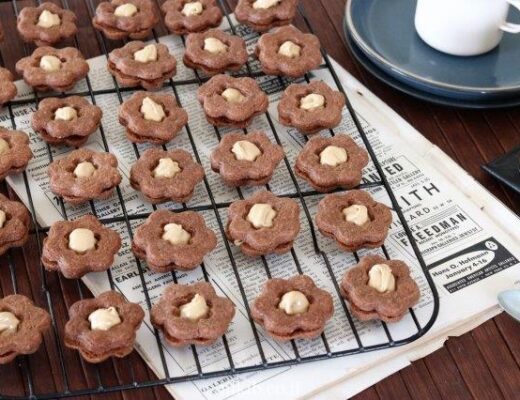 עוגיות פרח שוקולד