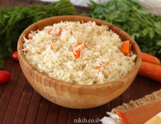אורז עם גזר בתנור
