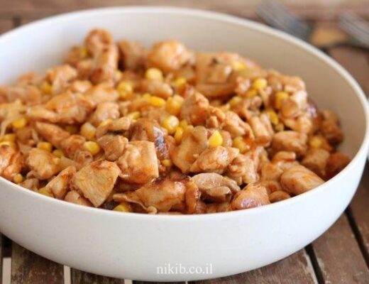 נתחי פרגיות עם תירס ובצל