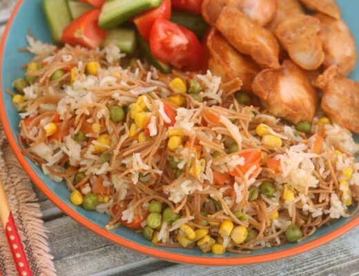 אורז עם ירקות לילדים