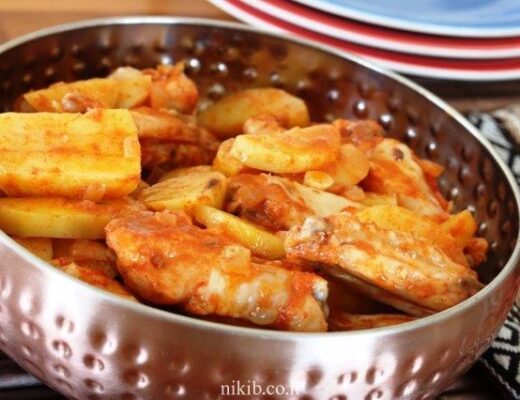 כנפיים עם תפוחי אדמה במיקרו