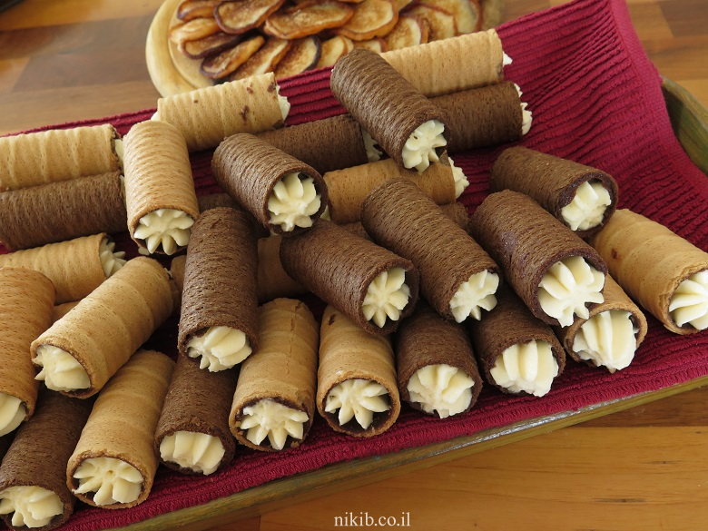 גלילי ופל ממולאים