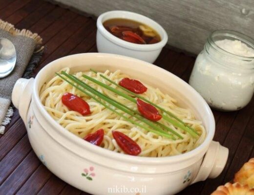 פסטה עם שמנת חמוצה