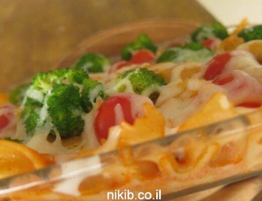 פשטידת פסטה ברוקולי וגבינות