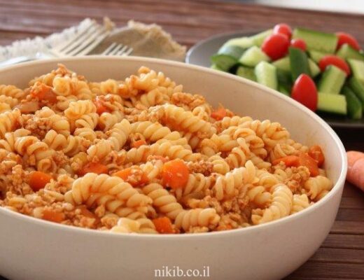 ספגטי בולונז עוף טחון