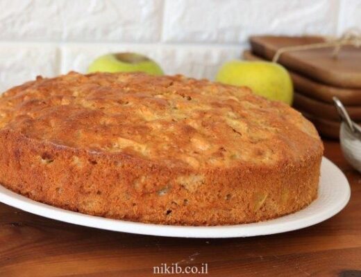 עוגת תפוחים פרווה