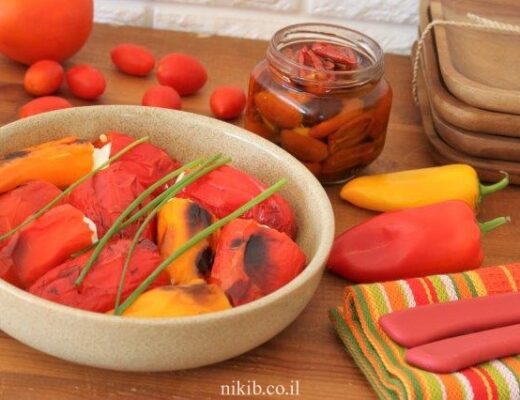 פלפלונים ממולאים בגבינה