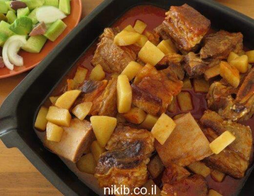 קדרת אסאדו ותפוחי אדמה מעדן אמיתי