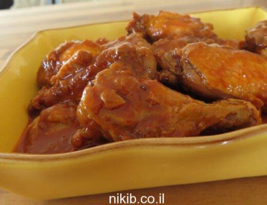 תבשיל עוף עם עדשים וטחינה