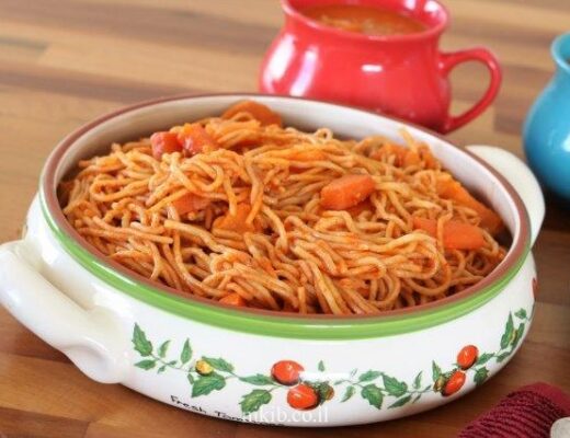 חמין מקרוני צמחוני