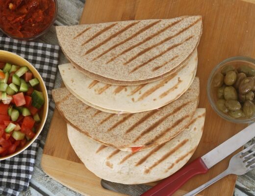 טורטייה חצילים וגבינות