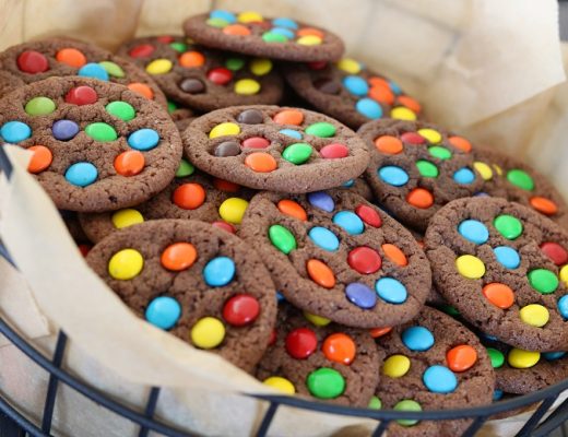 עוגיות עם סוכריות עדשים