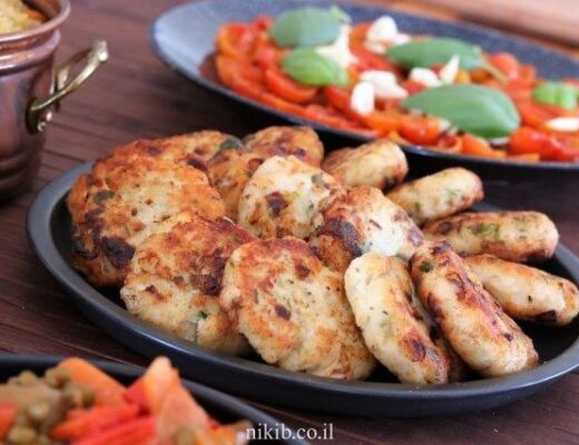 לביבות פירה ובשר