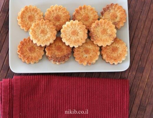 מאפינס שיש עם ממרח שוקולד