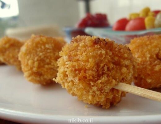 שיפודי חזה עוף אפויים