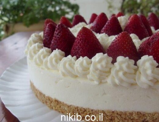 עוגת גבינה וביסקוויטים קלה