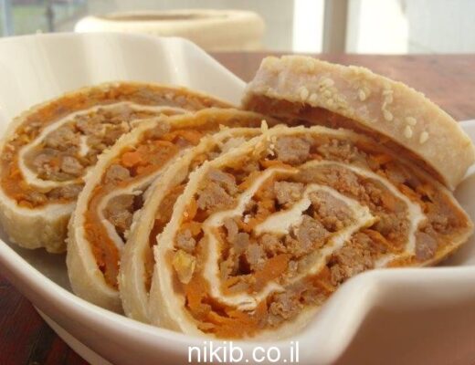 שבלולי בשר וירקות בבצק עלים