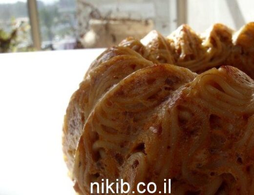 פשטידת בשר וספגטי