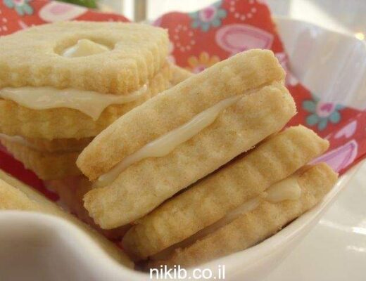 עוגיות קרם שוקולד לבן