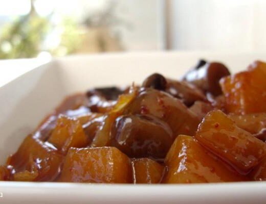 תפוחי עץ עם פטריות בדבש