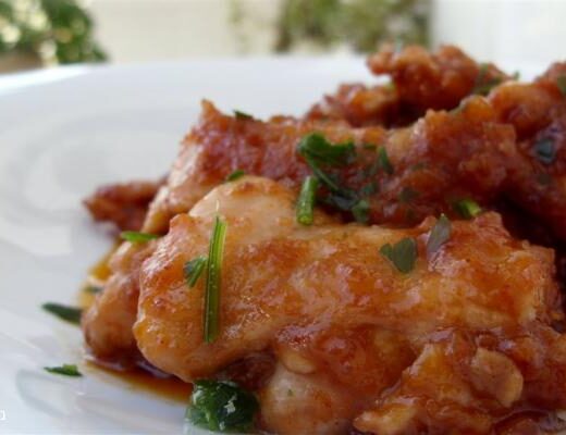 פרגיות ברוטב חמוץ מתוק