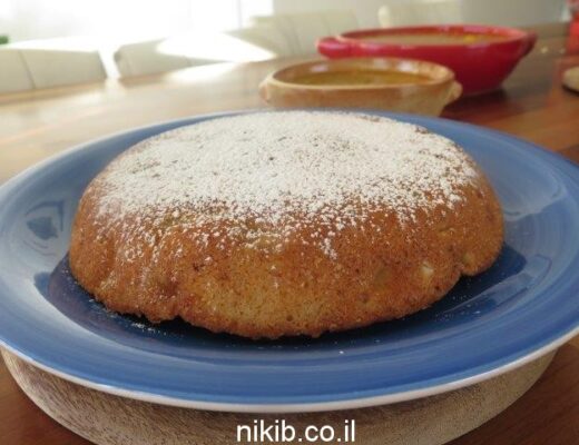 עוגת תפוחים במחבת