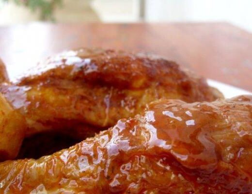 כרעיים עוף עם ירקות בדבש וקינמון