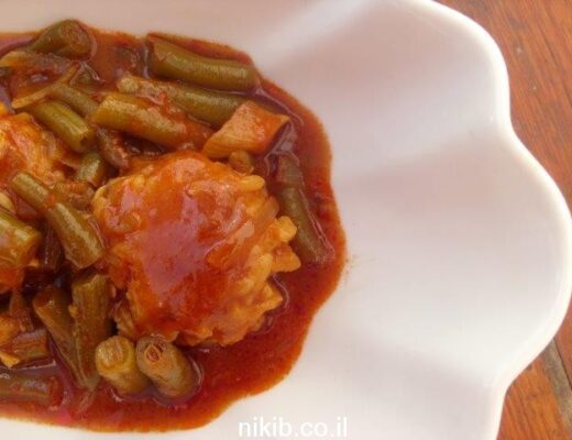 תבשיל קציצות חזה עוף ואורז